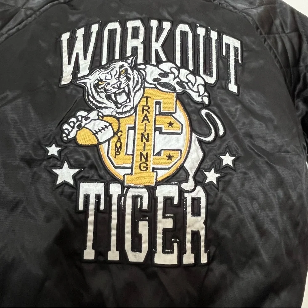 Dolce & Gabbana Baby Black Quilted Puffer Jacket Tiger Size 2